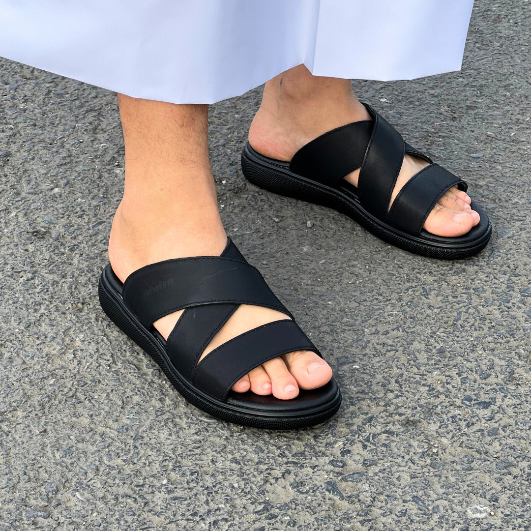 Mule comfort croisé