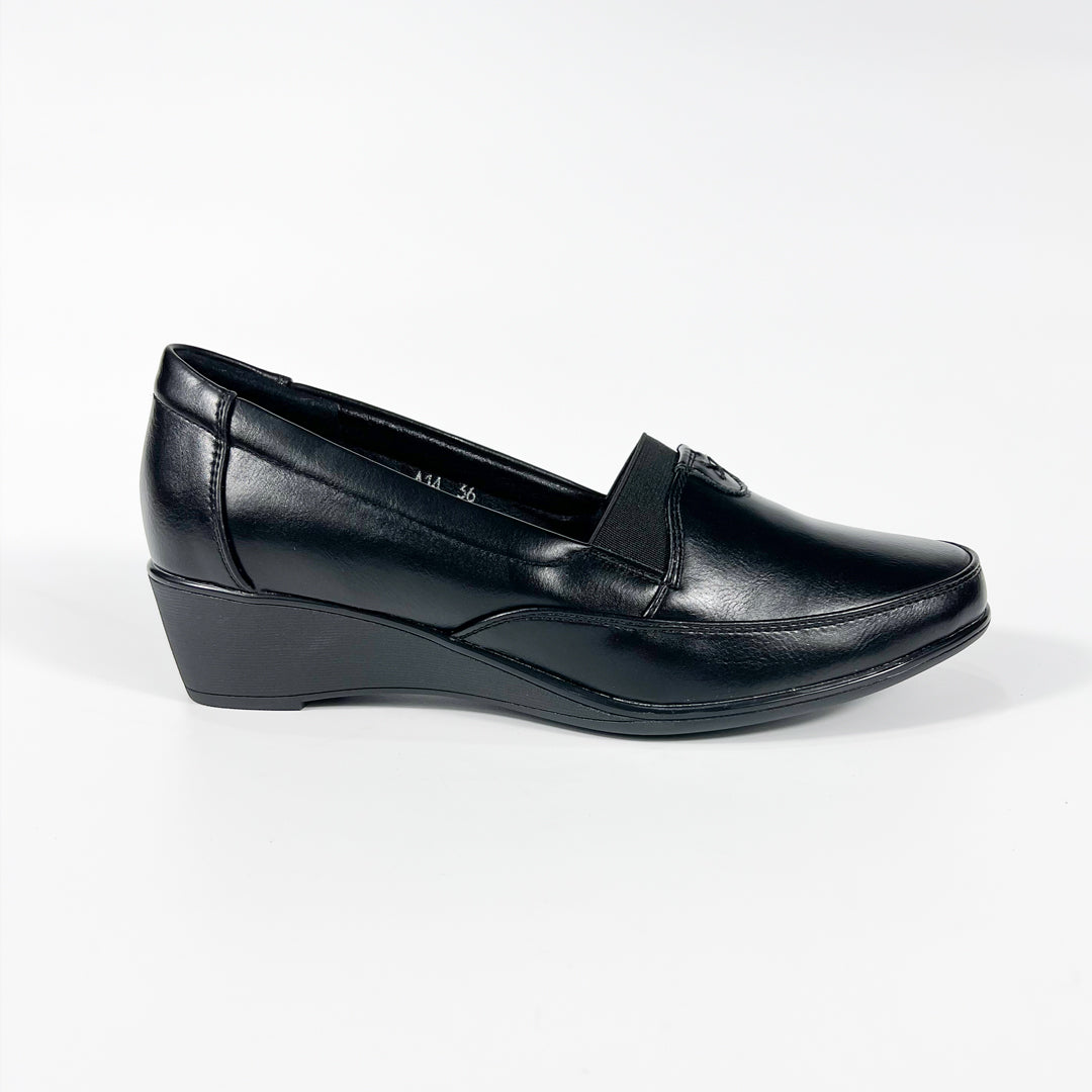Mocassin compensée moderne
