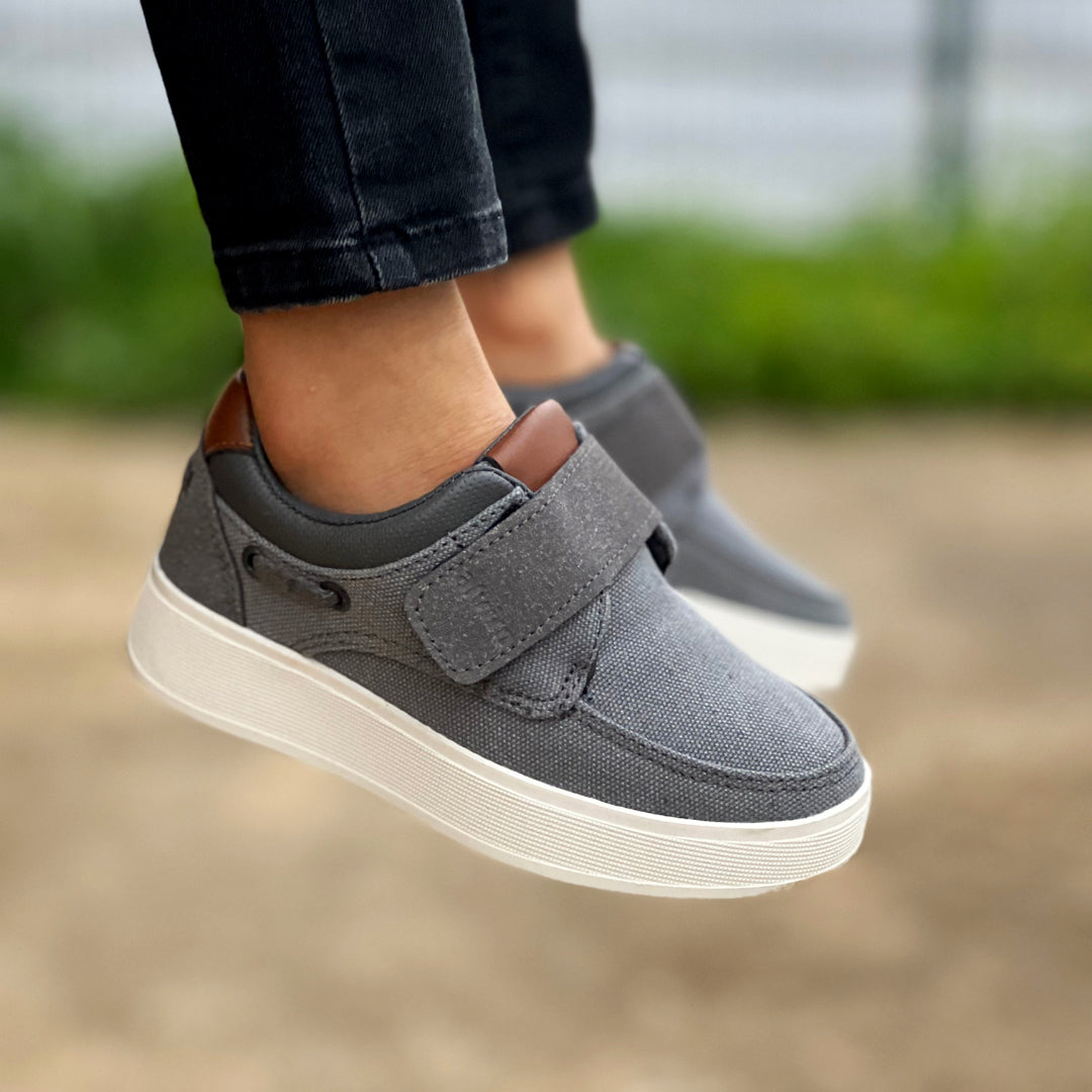Chaussure style bateau a scratch