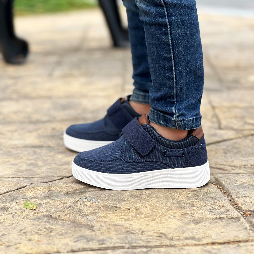 Chaussure style bateau a scratch