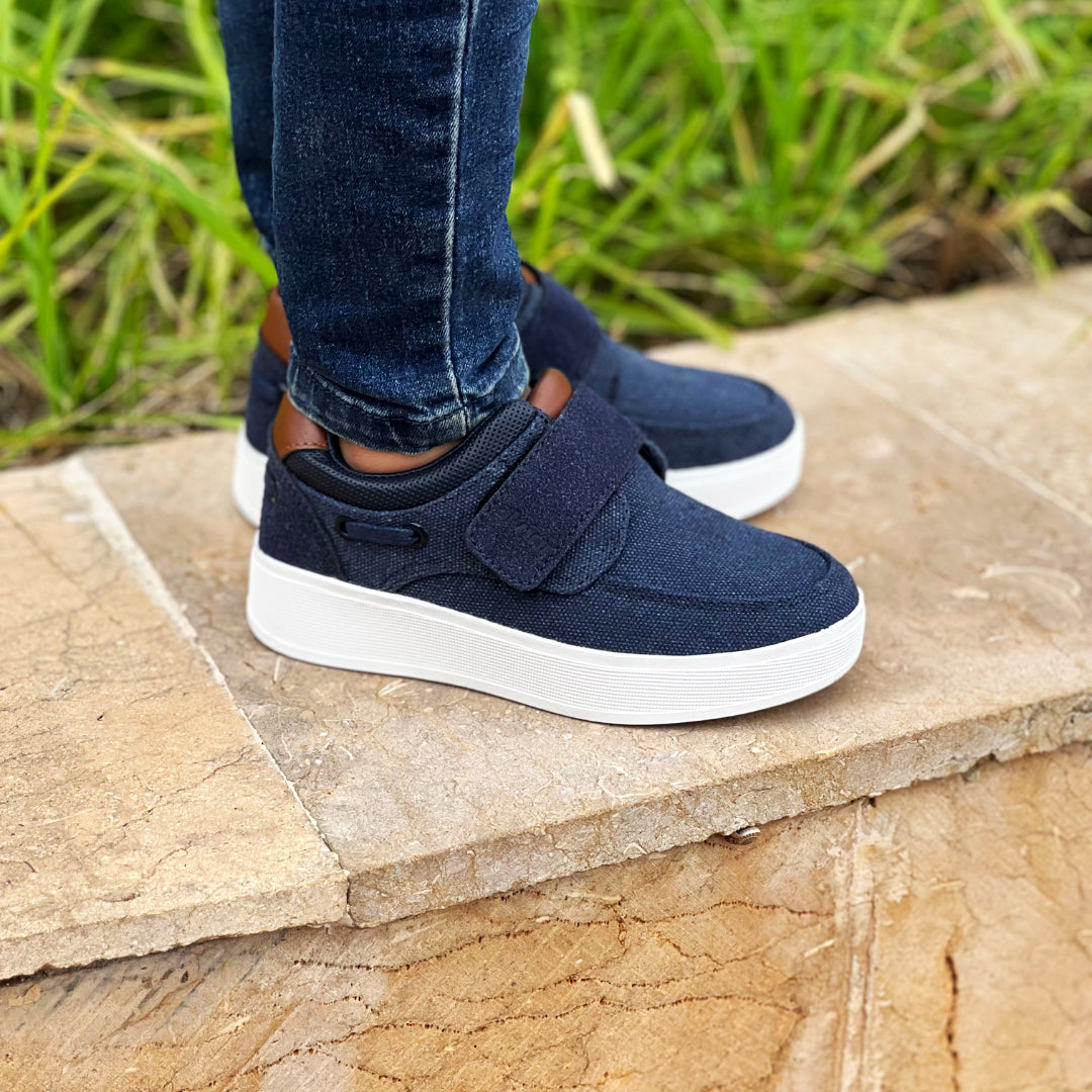 Chaussure style bateau a scratch