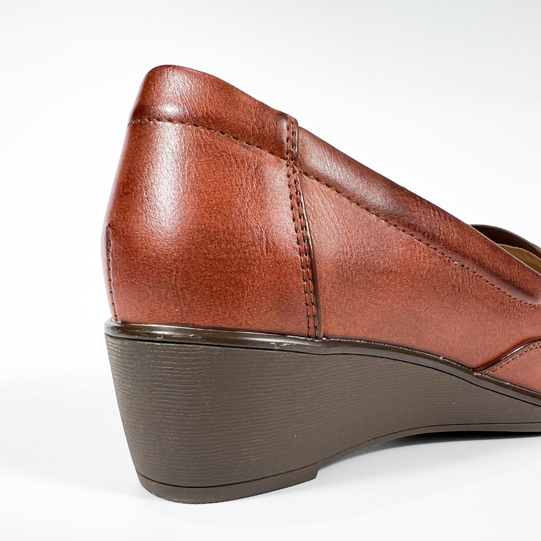 Mocassin compensée moderne
