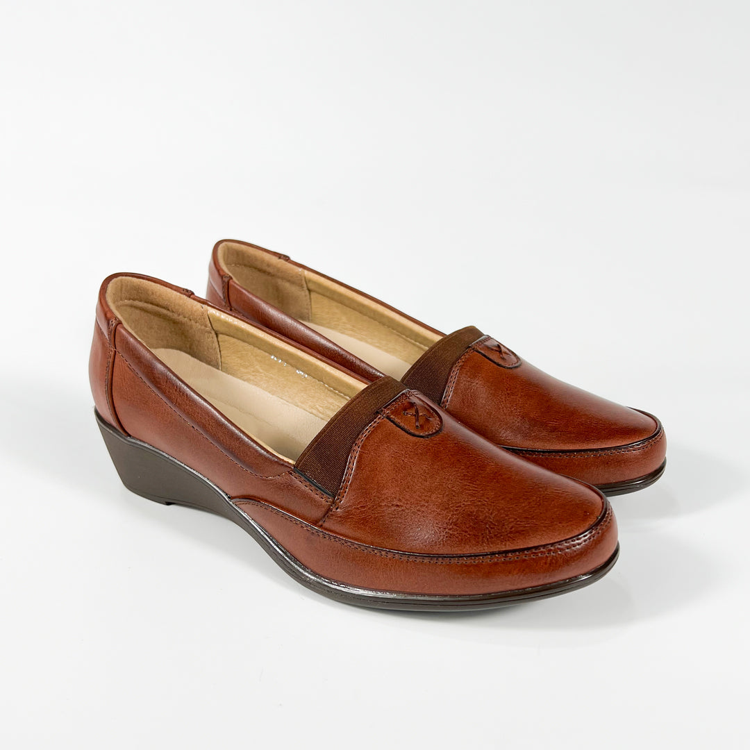 Mocassin compensée moderne