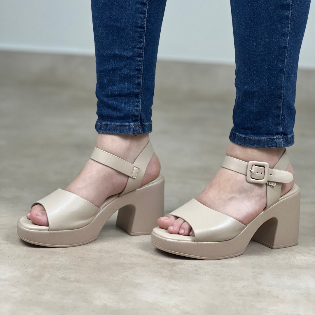 Sandale talon casual