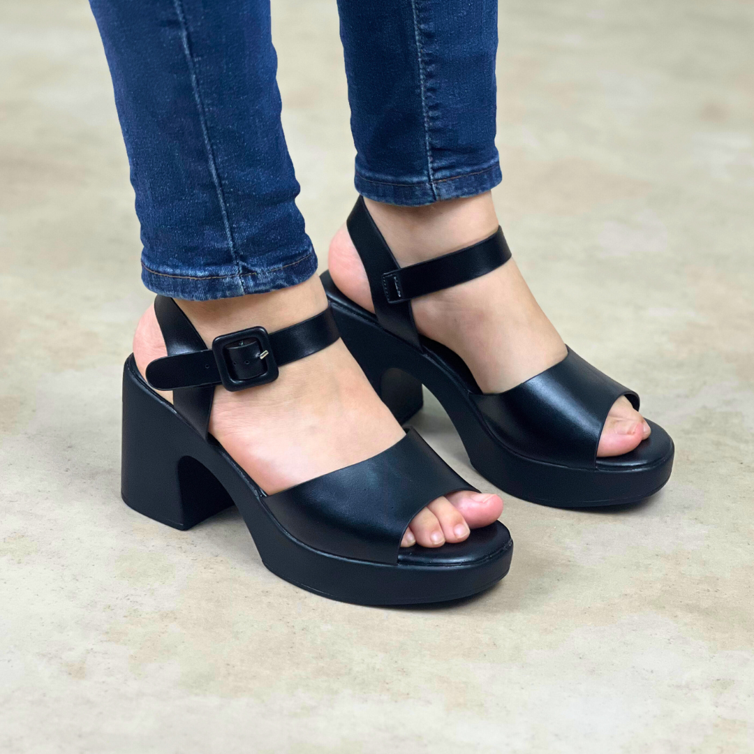Sandale talon casual
