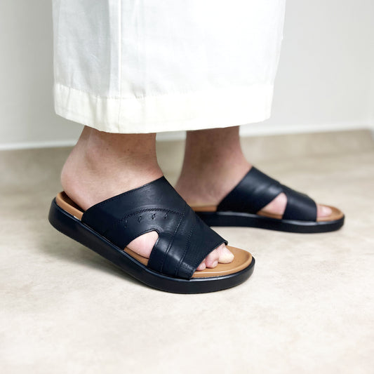 Mule cuir ortho comfort