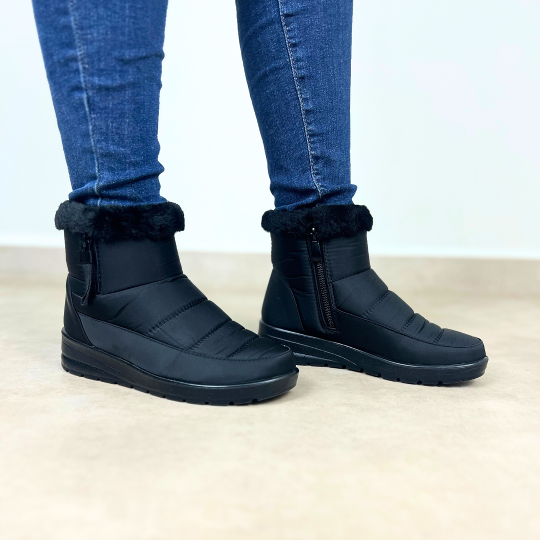 Bottes de neige à talons compensés