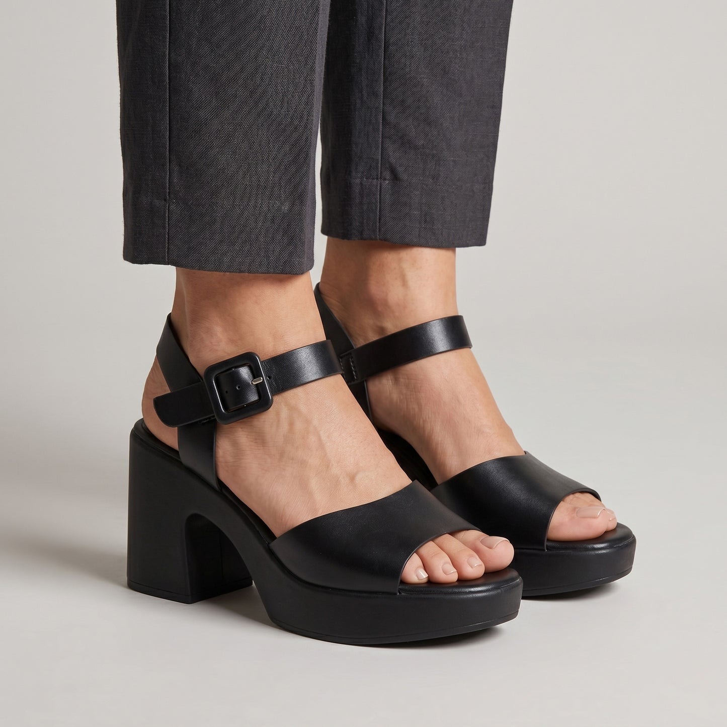 Sandale talon casual