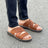 Mule comfort croisé