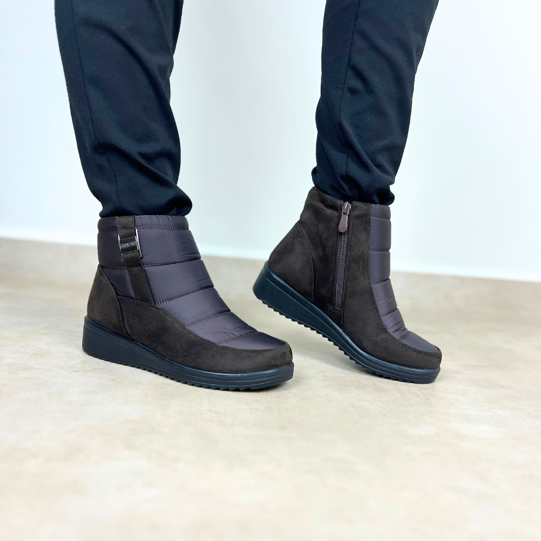 Bottes d'hiver à talons compensés