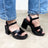 sandale talon motif H
