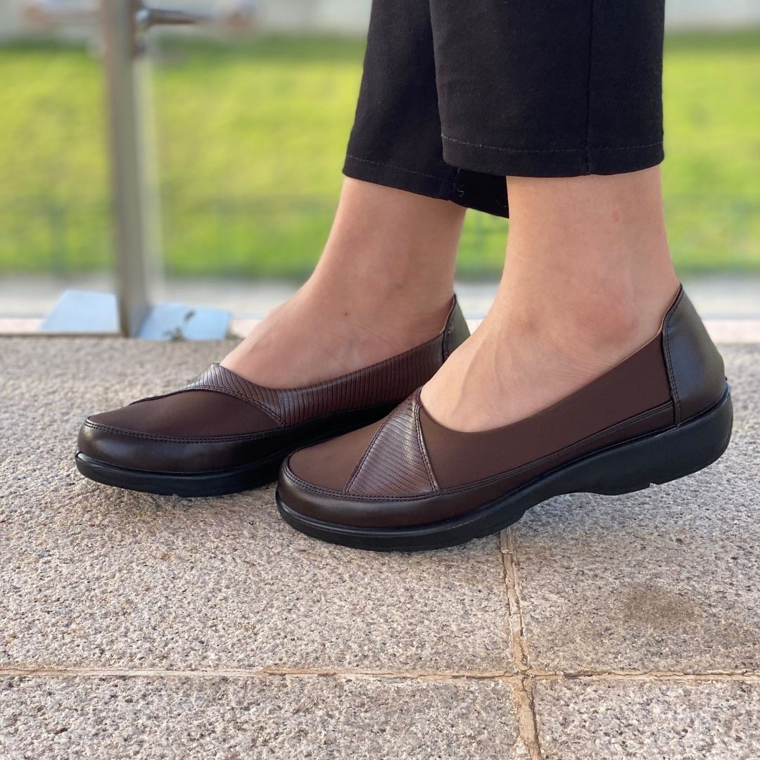 mocassin femme avec motif